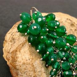 długie,zielone kolczyki - Kolczyki - Biżuteria