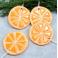 Ceramika i szkło pomarańcze,owoce na choinkę,plasterki pomarańczy